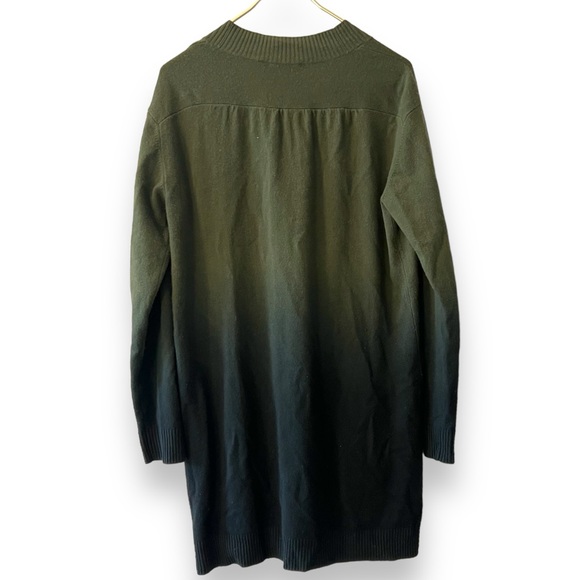 Vince Green Ombré 100% Cashmere Cardigan - Picture 2 of 4